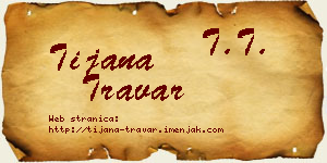 Tijana Travar vizit kartica